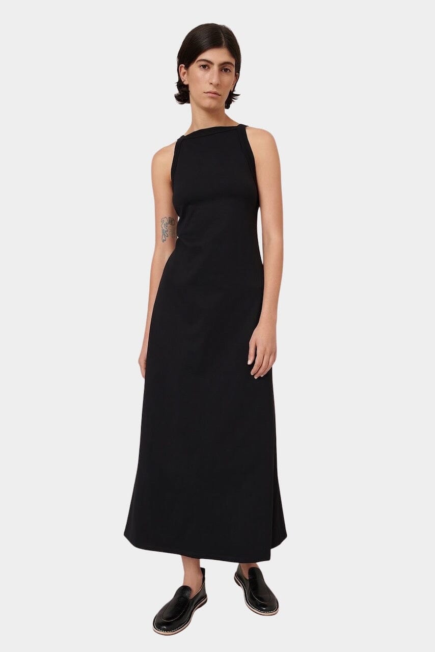 Kowtow - Low Back Dress - Black - Dress - YUCCA, capsule wardrobe, women’s elevated basics, casual dresses Denver.