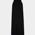 Kowtow Low Back Dress in black, flat lay front view