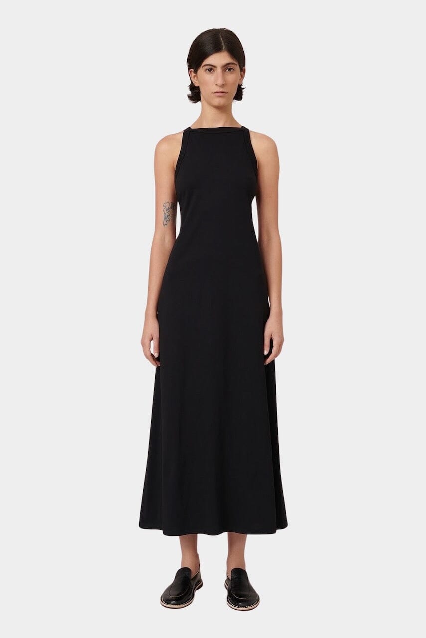 Kowtow - Low Back Dress - Black - Dress - YUCCA, capsule wardrobe, women’s elevated basics, casual dresses Denver.