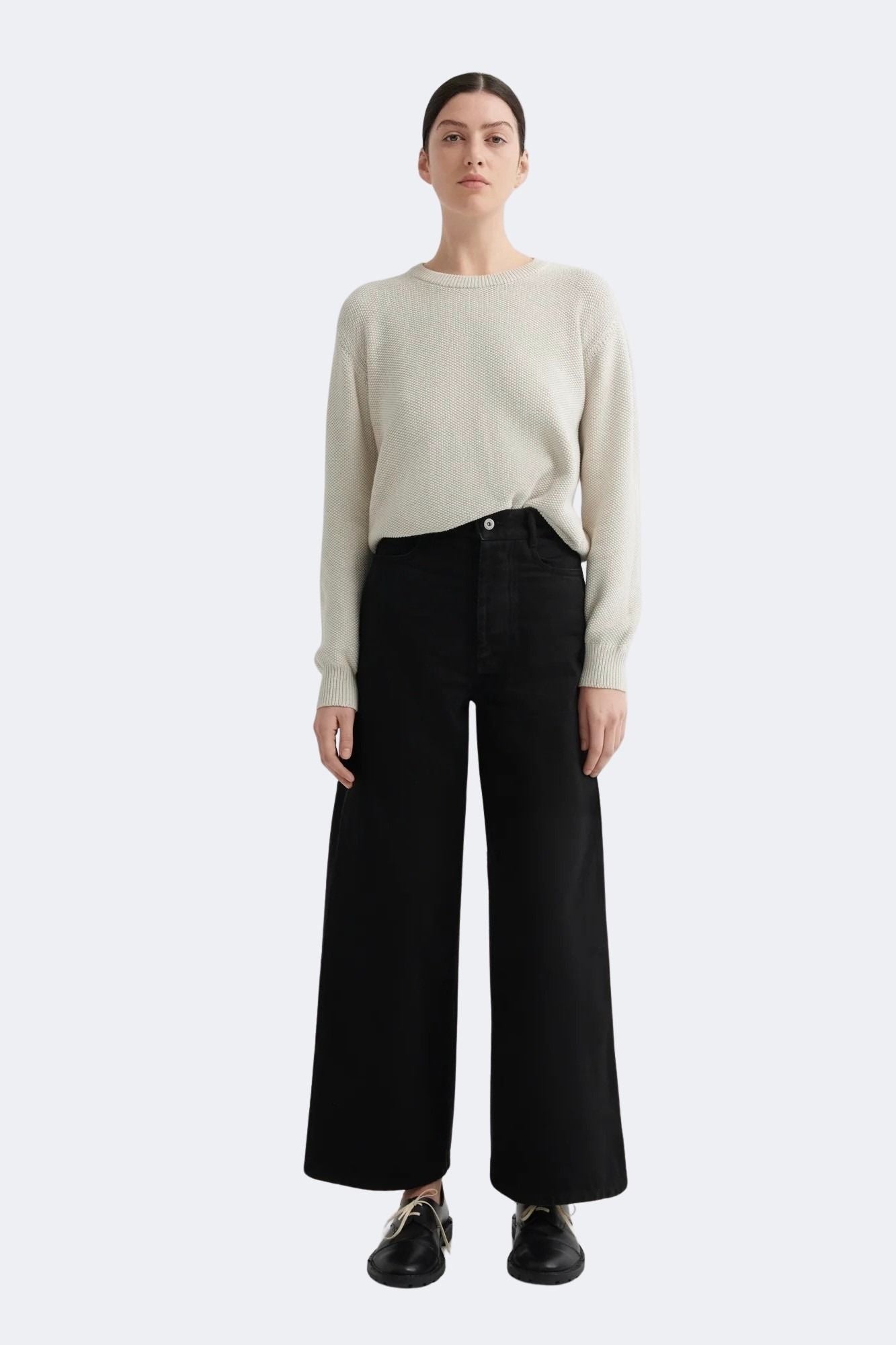 Kowtow - Sailor Jeans - Black - Pants - YUCCA, boutiques Denver, denim jeans online, capsule wardrobe, shop local Denver.