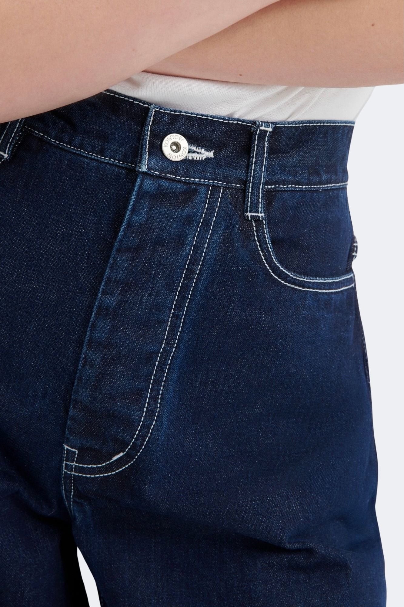 Kowtow - Sailor Jeans - Indigo Denim - Pants - YUCCA, boutiques Denver, high end denim jeans online, capsule wardrobe.