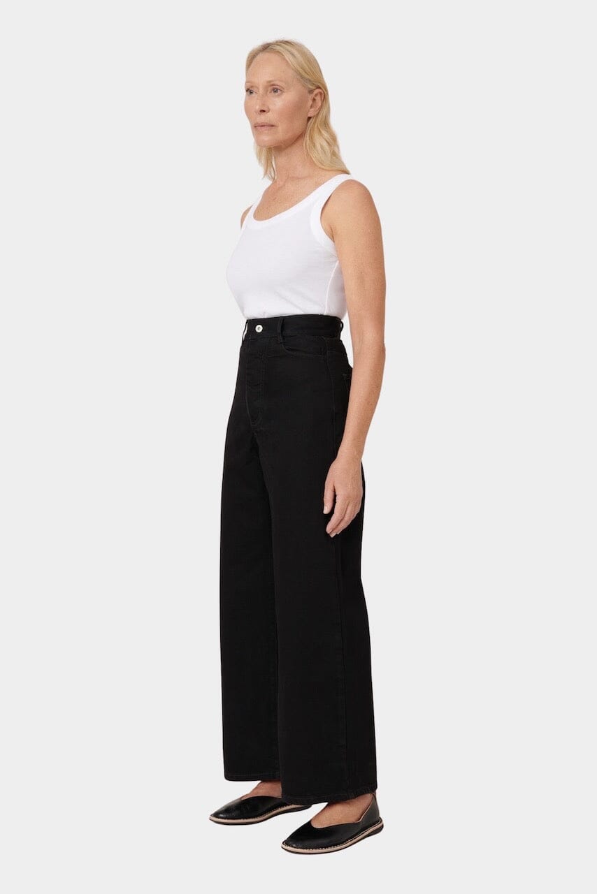 Kowtow - Sailor Jeans - Black - Pants - YUCCA, boutiques Denver, denim jeans online, capsule wardrobe, shop local Denver.