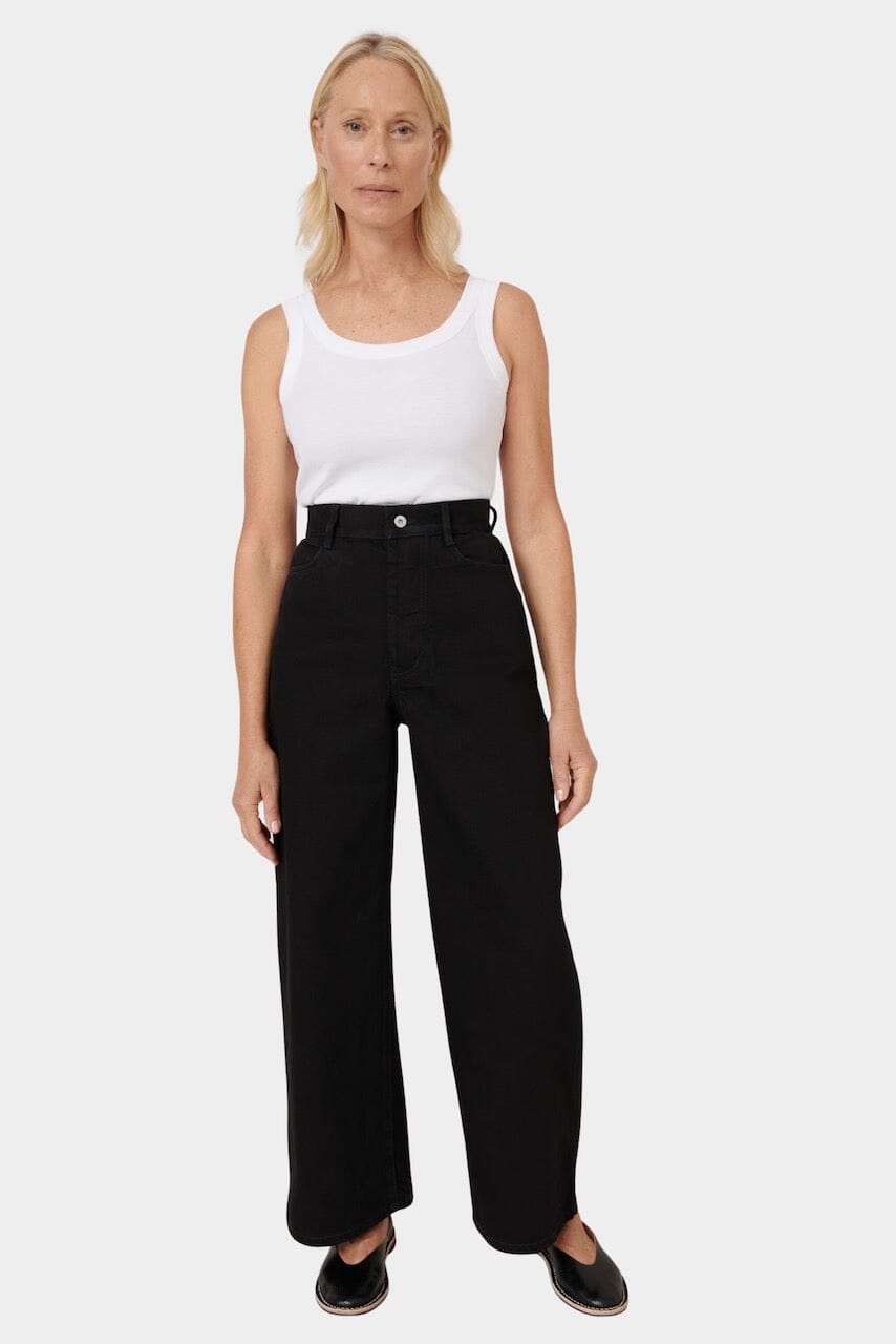 Kowtow - Sailor Jeans - Black - Pants - YUCCA, boutiques Denver, denim jeans online, capsule wardrobe, shop local Denver.