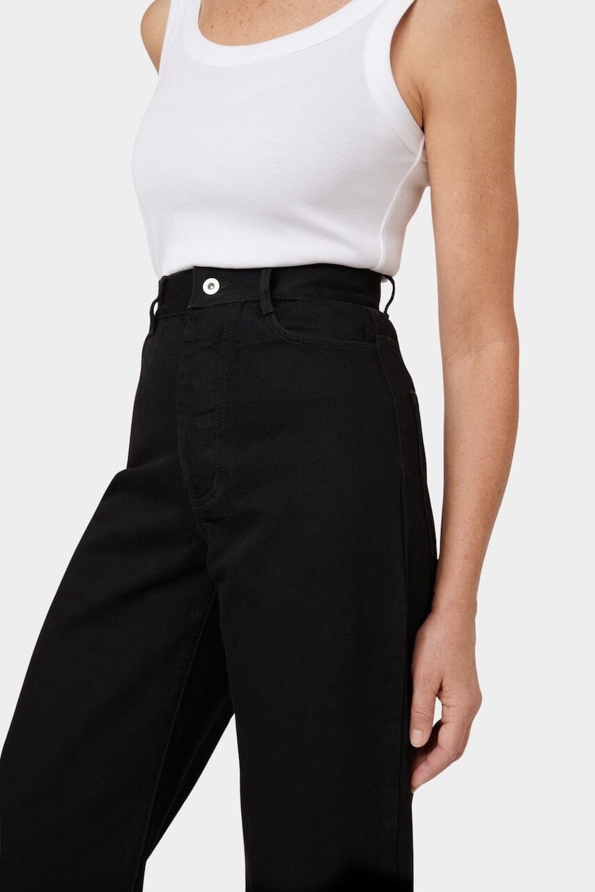 Kowtow - Sailor Jeans - Black - Pants - YUCCA, boutiques Denver, denim jeans online, capsule wardrobe, shop local Denver.