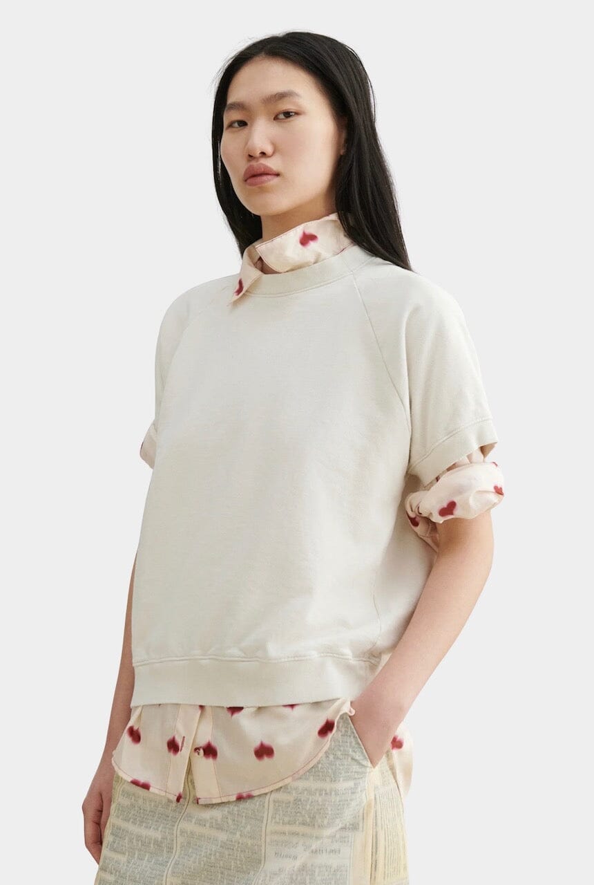 Rachel Comey | Billi Sweatshirt In Dirty White - SHOP YUCCA Shirts & Tops RACHEL COMEY - YUCCA 