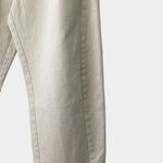 Le Bon Shoppe Arc Pants Naturel cotton twill curved side panel and cropped hem detail