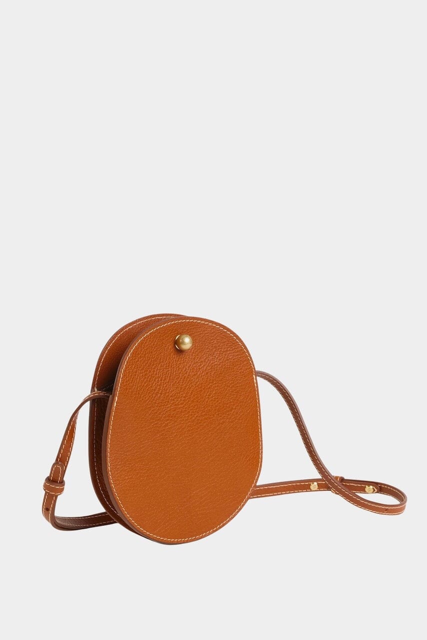 Lindquist | Mini Eggi In Leather Brown - SHOP YUCCA Handbags LINDQUIST - YUCCA women's clothing store Denver, women's clothing website, women's elevated basics, women's high quality bags, women's luxury bags, women's online bags.