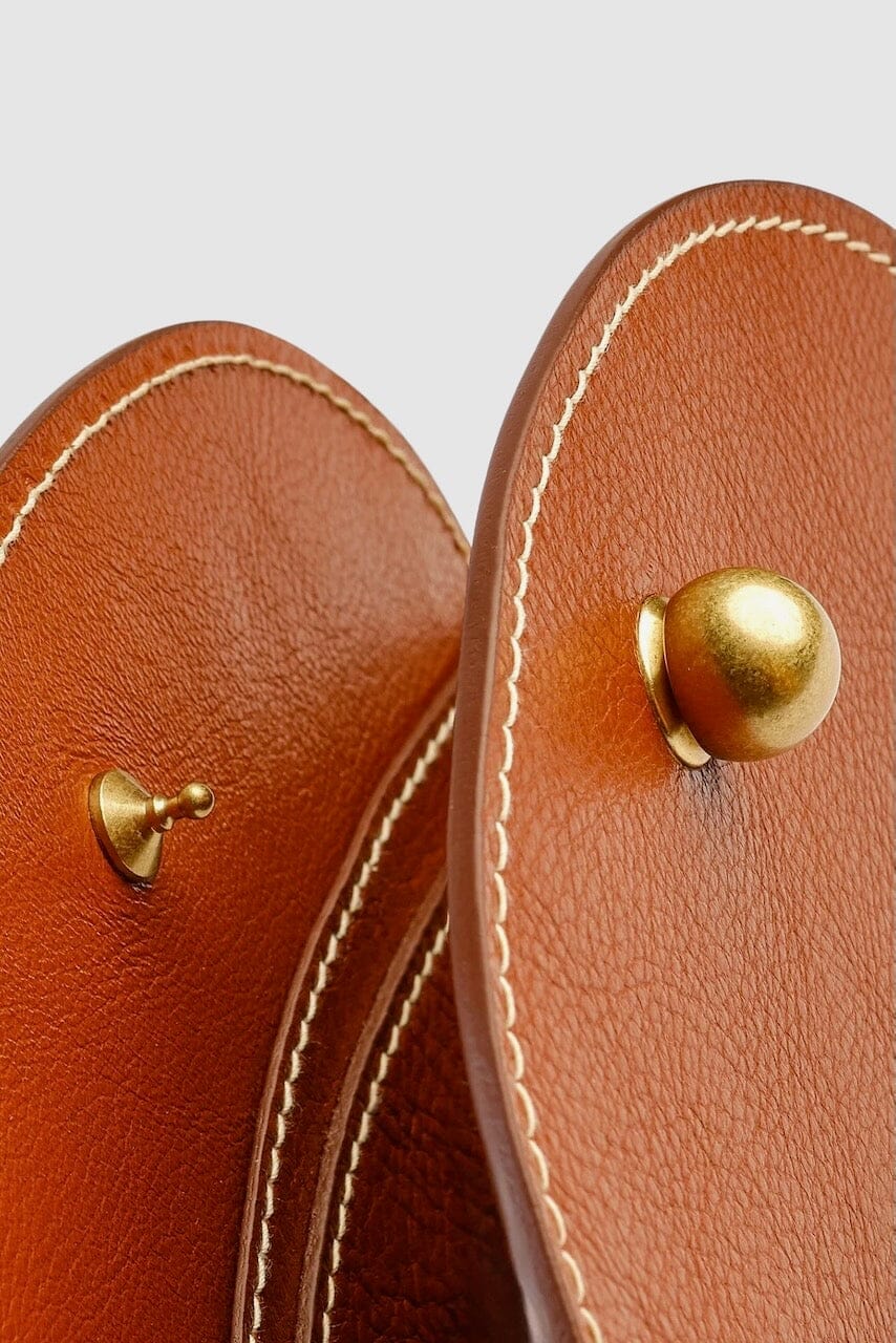 Lindquist | Mini Eggi In Leather Brown - SHOP YUCCA Handbags LINDQUIST - YUCCA women's clothing store Denver, women's clothing website, women's elevated basics, women's high quality bags, women's luxury bags, women's online bags.