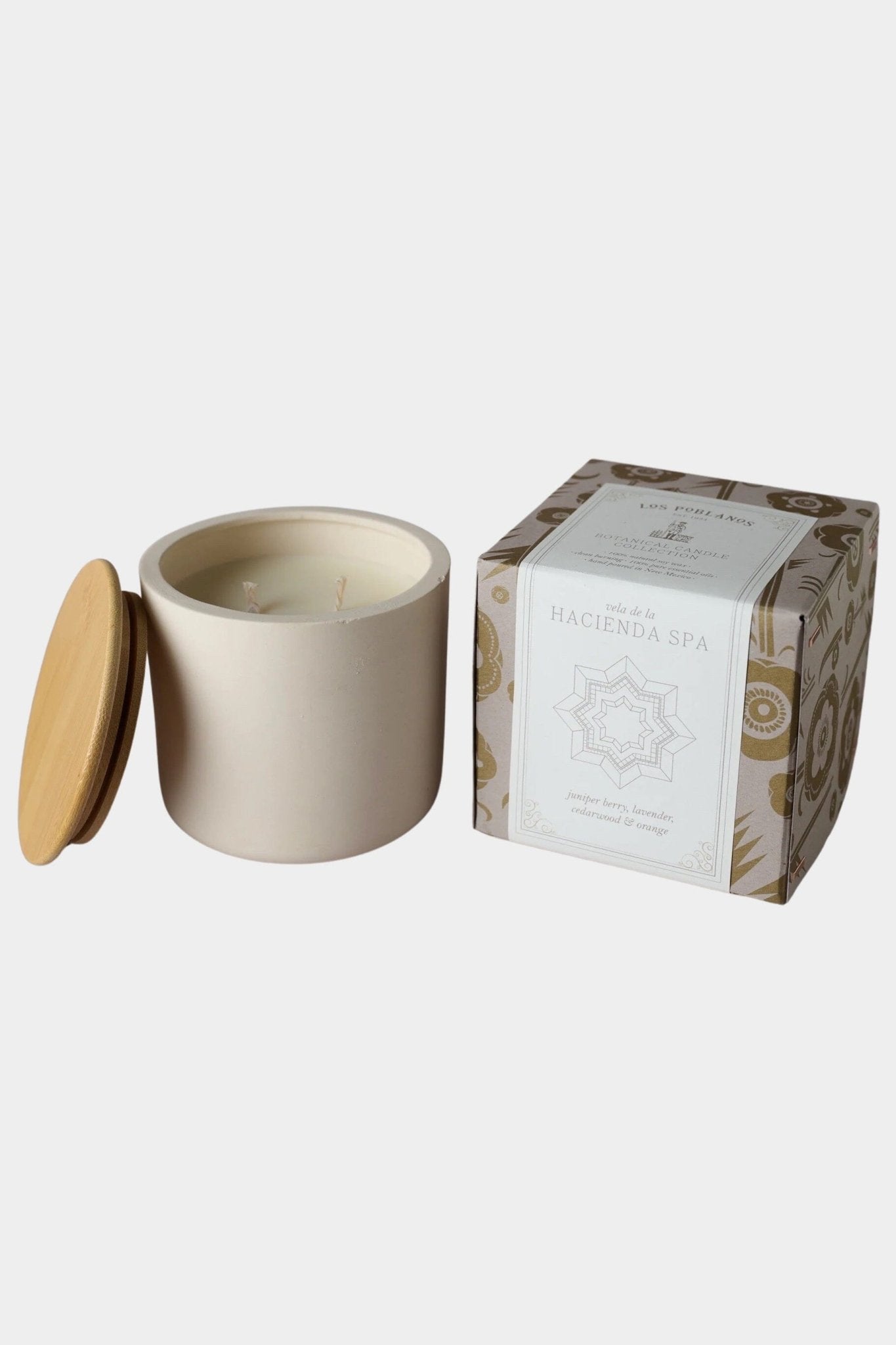 Los Poblanos - Vela de la Hacienda Spa Candle - Candles - YUCCA, Best boutique shopping in Denver, shop local, unique candle.
