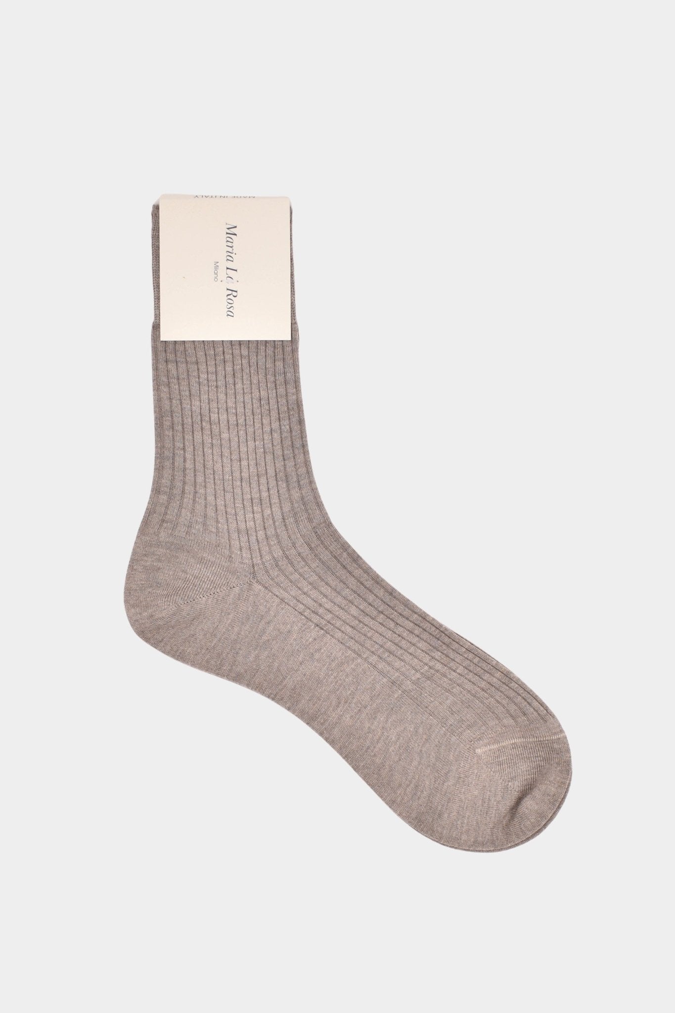Maria La Rosa - Bio Cotton Socks - Sabbia Melange - YUCCA, boutique stores near me, cozy socks, unique socks, Italian socks.