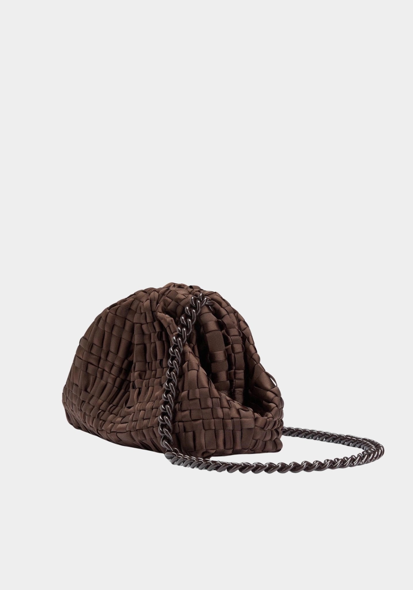 MARIA LA ROSA - Mini Game - Dark Brown - Bags - YUCCA, women’s online leather bags, minimalist leather bags, Italian bags.