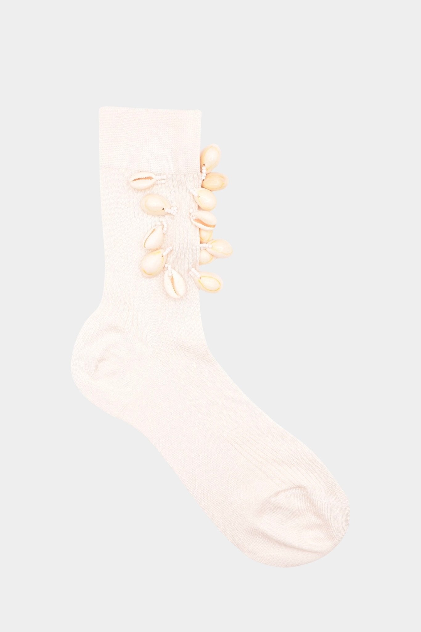 Maria La Rosa | Ocean Socks In Off White - SHOP YUCCA Socks MARIA LA ROSA - YUCCA, boutique near me, boutique stores near me, cozy socks, unique socks, Italian socks.