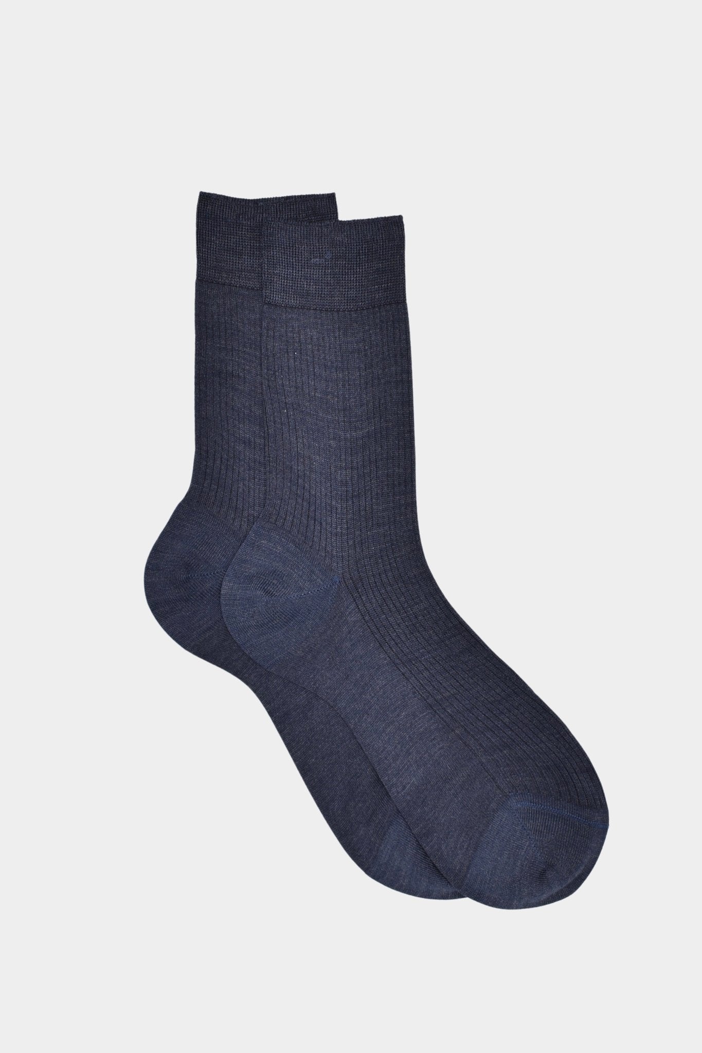 Maria La Rosa - One Ribbed Socks - Jeans - YUCCA, cozy socks, unique socks, Italian socks.