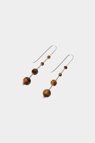 Maslo Jewelry - Idole Earrings - Tigers Eye - Earrings - YUCCA, Denver boutique jewelry, sculptural minimalist accessories.