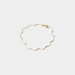 Maslo Jewelry gold filled scallop chain bracelet