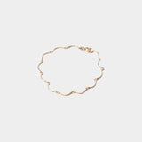 Maslo Jewelry gold filled scallop chain bracelet