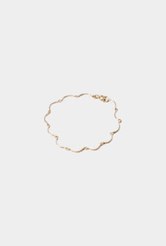 Maslo Jewelry gold filled scallop chain bracelet