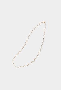 Maslo Jewelry - Scallop Necklace - Gold - Necklaces, YUCCA - Denver boutique jewelry, modern minimalist accessories.