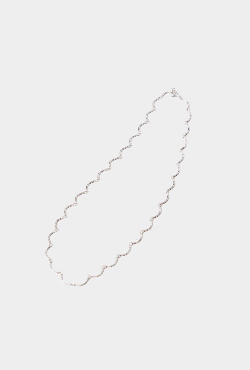 Maslo Jewelry - Scallop Necklace - Sterling Silver - YUCCA, Artistic jewelry for women, boutique stores near me.