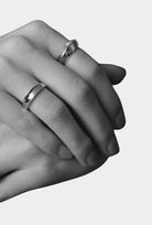 Maslo Jewelry - Crescent Ring - Sterling Silver - Rings - YUCCA, sterling silver stackable rings, Denver unique jewelry.