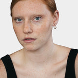 Maslo Jewelry - Medium Classic Hoops - Sterling Silver - Earrings - YUCCA, medium gold modern hoop earrings for daily style.