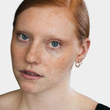 Maslo Jewelry - Medium Classic Hoops - Sterling Silver - Earrings - YUCCA, medium gold modern hoop earrings for daily style.