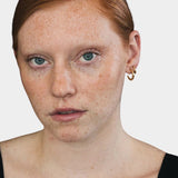 Maslo Jewelry - Medium Classic Hoops - Gold - Earrings - YUCCA, gold minimalist hoop earrings, earrings for daily style.