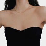 Maslo Jewelry - Scallop Necklace - Gold - Necklaces, YUCCA - Denver boutique jewelry, modern minimalist accessories.