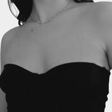 Maslo Jewelry - Scallop Necklace - Sterling Silver - YUCCA, Artistic jewelry for women, boutique stores near me.