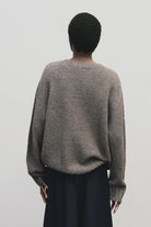 Mijeong Park | Alpaca Blend Wholegarment Knit In Gray - SHOP YUCCA Sweater MIJEONG PARK - YUCCA 