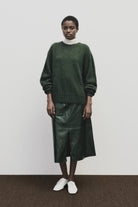 Mijeong Park | Alpaca Blend Wholegarment Knit In Green - SHOP YUCCA Sweater MIJEONG PARK - YUCCA 
