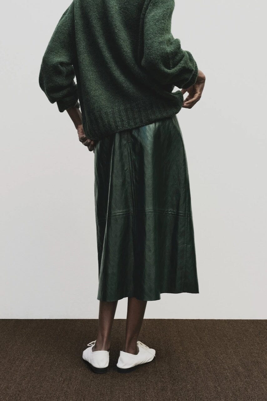 Mijeong Park | Alpaca Blend Wholegarment Knit In Green - SHOP YUCCA Sweater MIJEONG PARK - YUCCA 