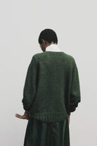 Mijeong Park | Alpaca Blend Wholegarment Knit In Green - SHOP YUCCA Sweater MIJEONG PARK - YUCCA 