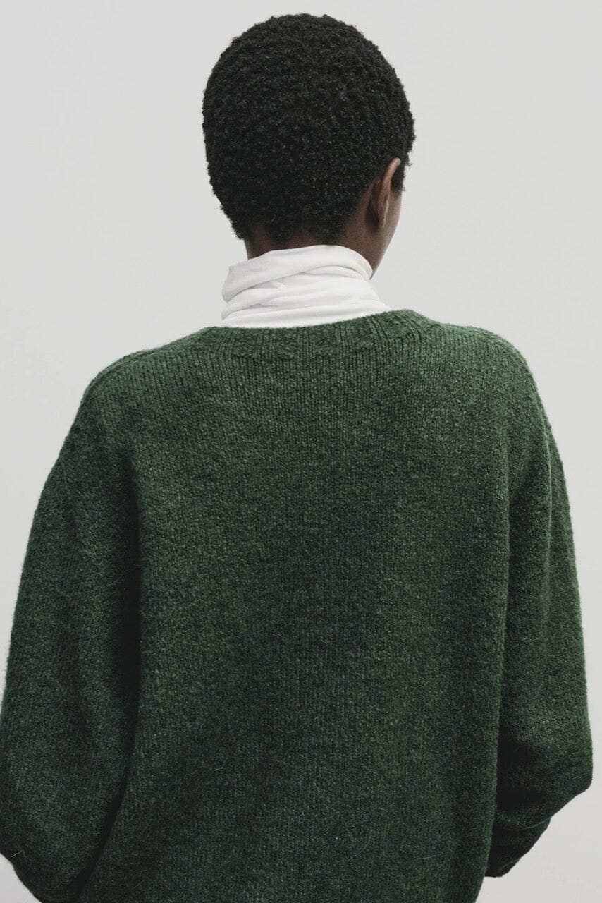 Mijeong Park | Alpaca Blend Wholegarment Knit In Green - SHOP YUCCA Sweater MIJEONG PARK - YUCCA 