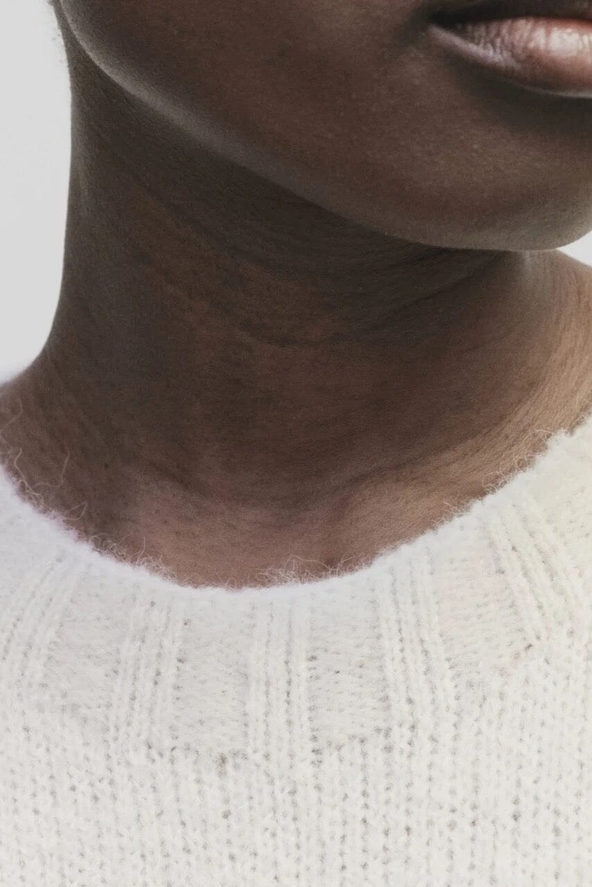 Mijeong Park - Alpaca Blend Wholegarment Knit - Ivory - Sweater- YUCCA, Yucca store Denver, women’s high quality knitwear.