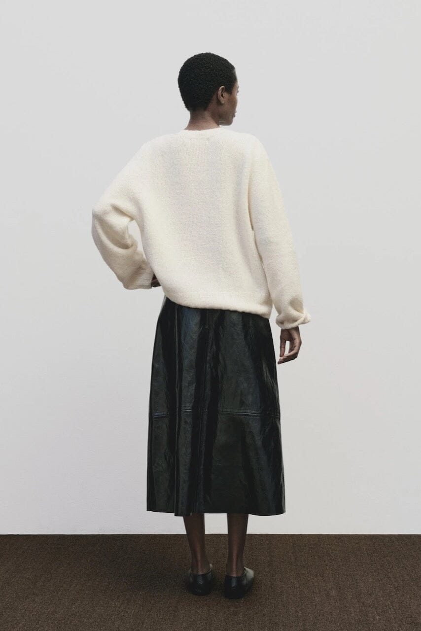 Mijeong Park - Alpaca Blend Wholegarment Knit - Ivory - Sweater- YUCCA, Yucca store Denver, women’s high quality knitwear.