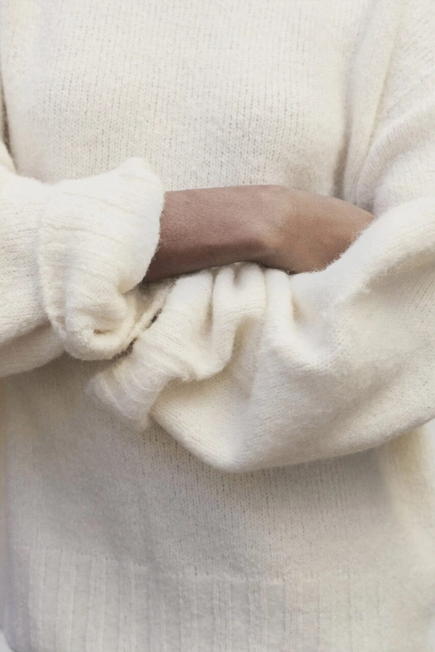 Mijeong Park - Alpaca Blend Wholegarment Knit - Ivory - Sweater- YUCCA, Yucca store Denver, women’s high quality knitwear.