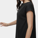 Mijeong Park balloon maxi dress black side view relaxed silhouette cap sleeves