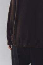 Mijeong Park | Cashmere Blend Crewneck Knit In Brown - SHOP YUCCA Sweater MIJEONG PARK - YUCCA 