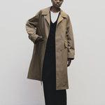 Black cashmere blend knit midi skirt by Mijeong Park