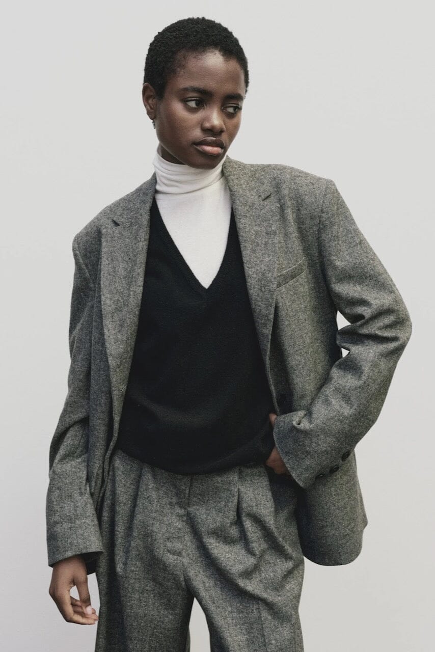 Mijeong Park - Cashmere Blend V-Neck Knit - Black - Sweater - YUCCA, Yucca store Denver, women’s clothing boutique near me.