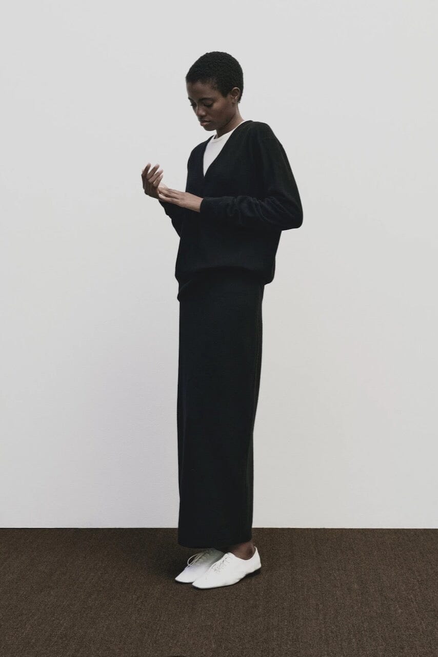 Mijeong Park - Cashmere Blend V-Neck Knit - Black - Sweater - YUCCA, Yucca store Denver, women’s clothing boutique near me.