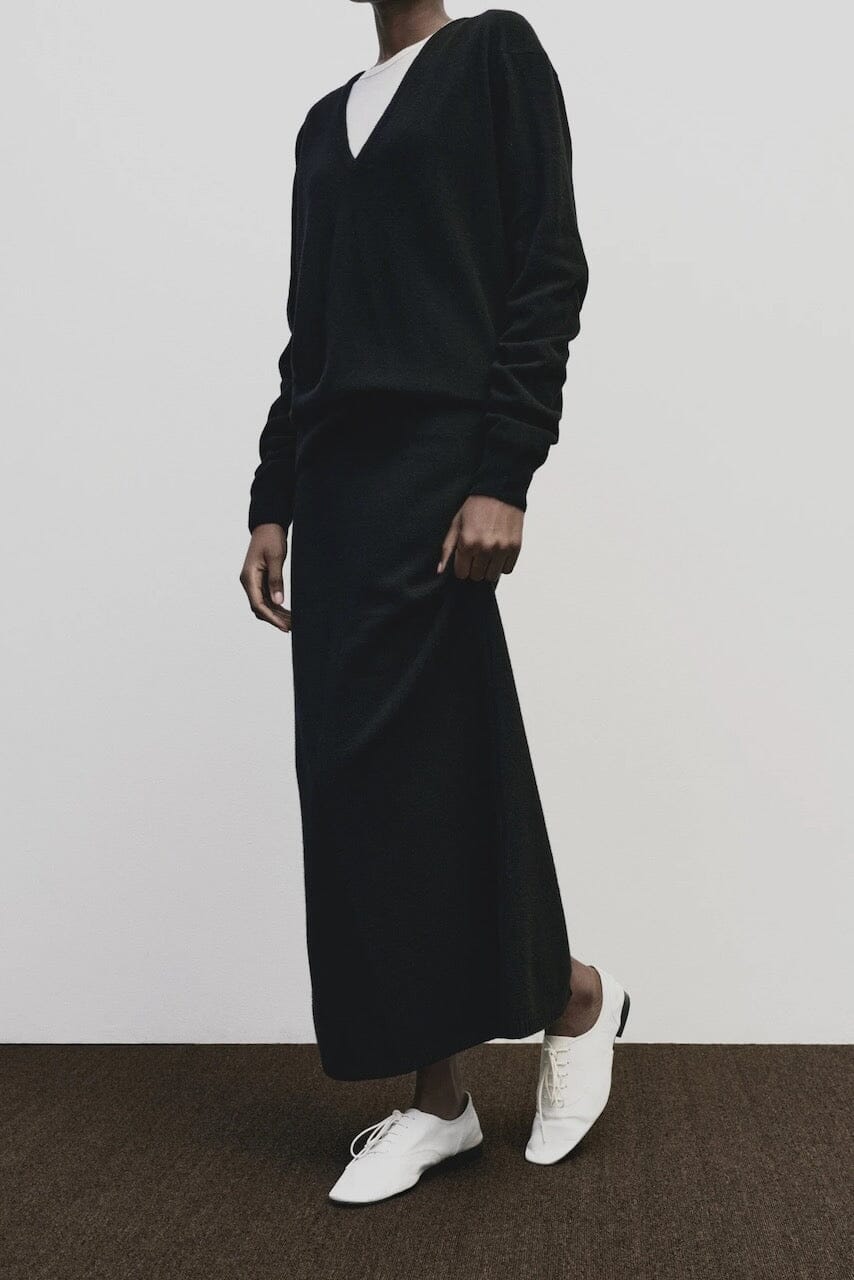 Mijeong Park - Cashmere Blend V-Neck Knit - Black - Sweater - YUCCA, Yucca store Denver, women’s clothing boutique near me.