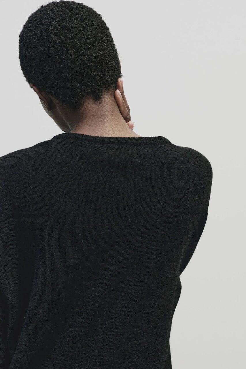 Mijeong Park - Cashmere Blend V-Neck Knit - Black - Sweater - YUCCA, Yucca store Denver, women’s clothing boutique near me.