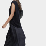 Drape Back Knit Top, Navy