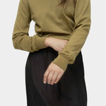 Mijeong Park drawstring midi skirt black lightweight satin skirt elastic waist relaxed straight silhouette