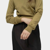 Mijeong Park drawstring midi skirt black lightweight satin skirt elastic waist relaxed straight silhouette