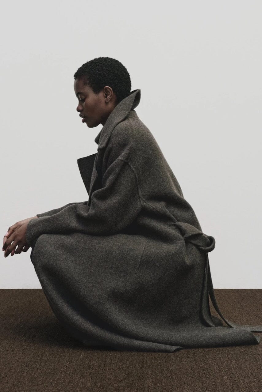 Mijeong Park - Handmade Belted Wool Coat - Brown - Coats & Jackets - YUCCA women’s clothing website, women’s quality coats.