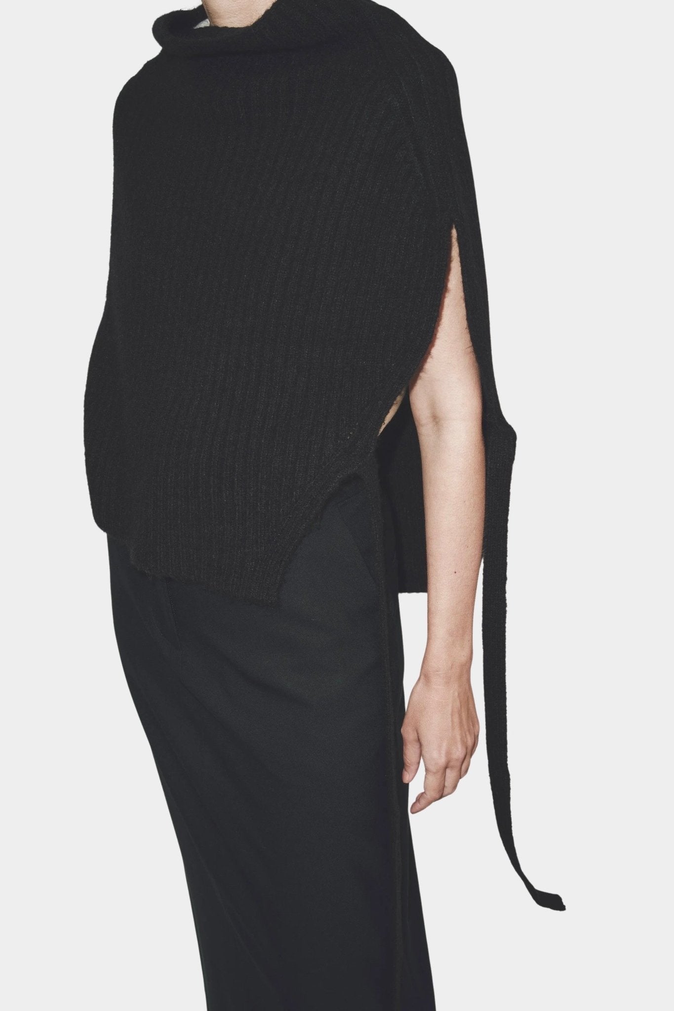Mijeong Park - Neck Warmer - Black - Knitwear - YUCCA, ageless fashion, at the moment clothes, elevated basics.