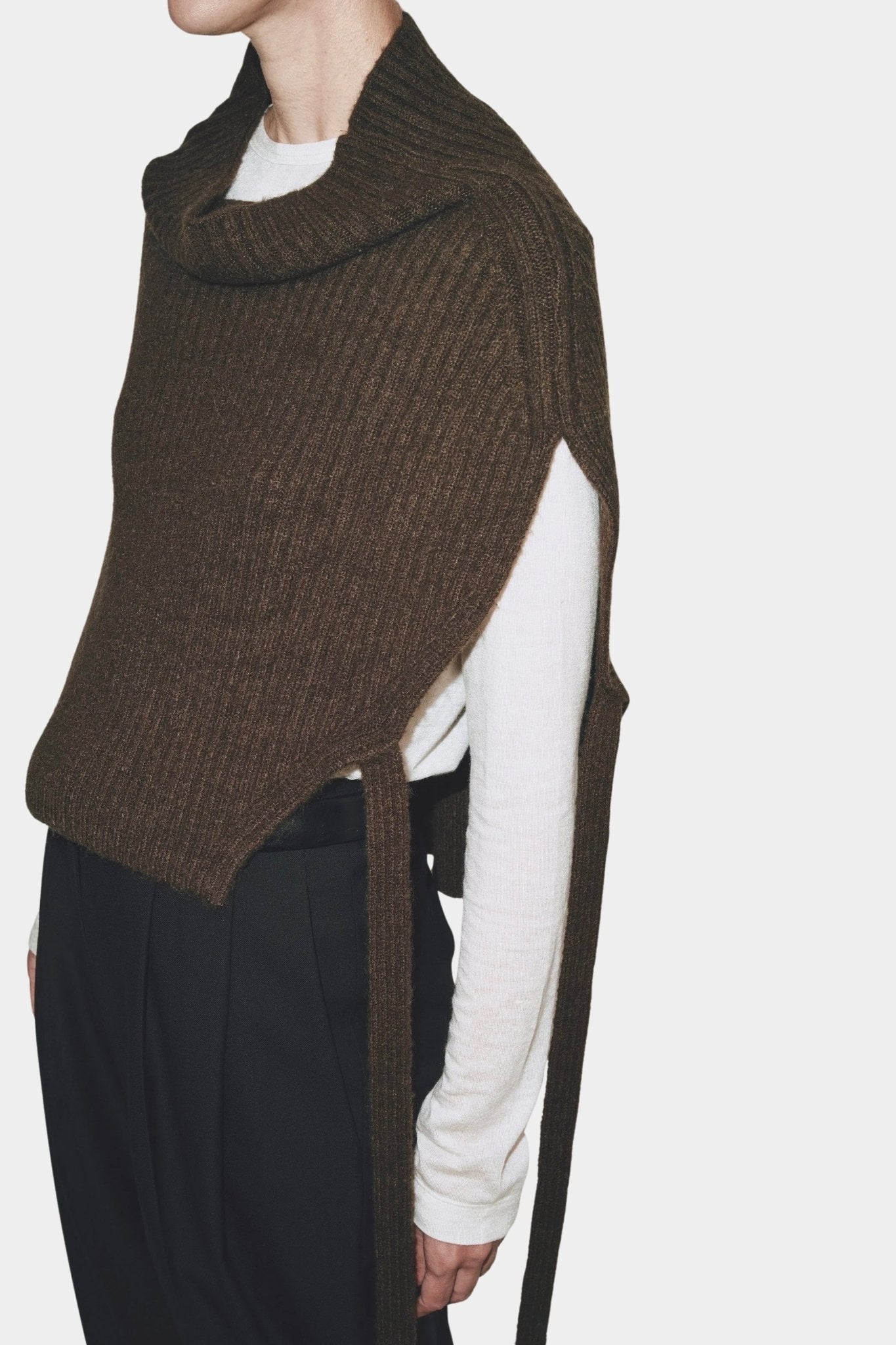 Mijeong Park - Neck Warmer - Black - Knitwear - YUCCA, ageless fashion, at the moment clothes, elevated basics.